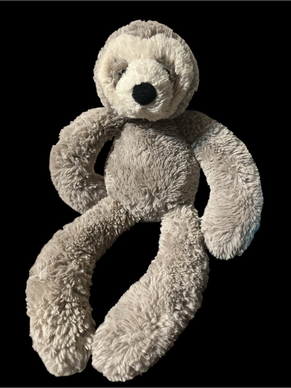 Jellycat 16" Medium Bailey Grey Beige Sloth Stuffed Animal Plush Toy Retired